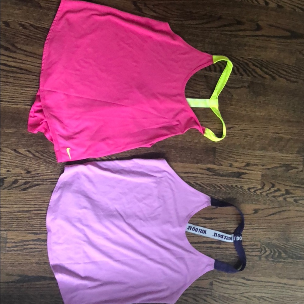 Nike dri-fit athletic tank tops